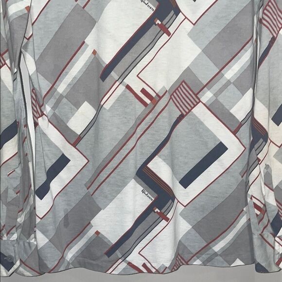 Vintage Roland Gray and Red Casual Button Down Shirt - Picture 7 of 7